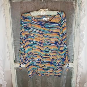 John Paul Richard multi colored blouse